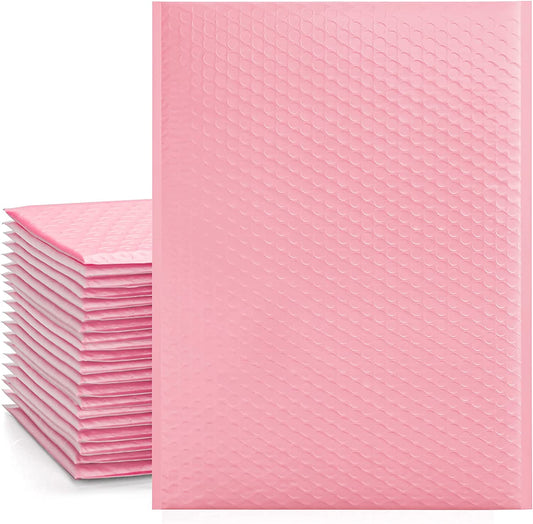 10.5x16 Bubble-Mailer Padded Envelope | Sakura Pink