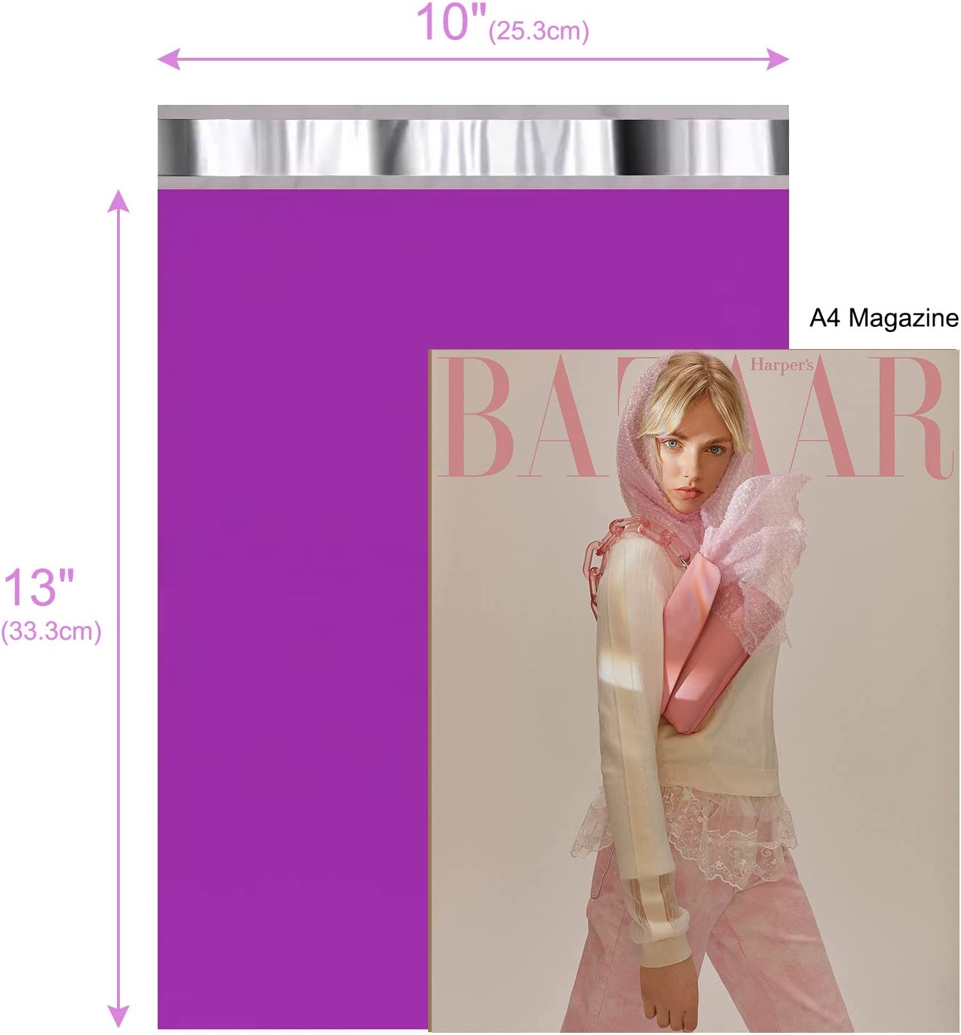 10x13 Poly-Mailer Envelope Shipping Bags | Purple