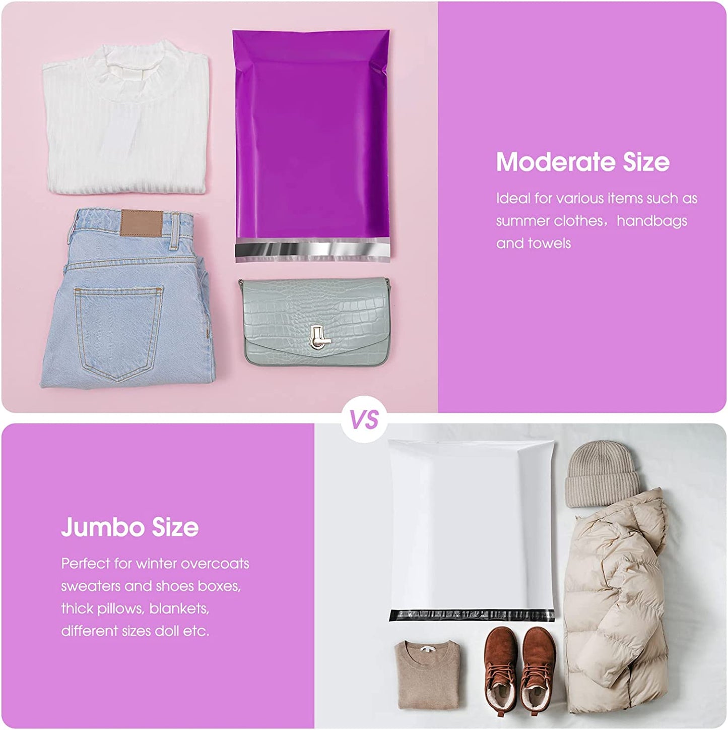 10x13 Poly-Mailer Envelope Shipping Bags | Purple