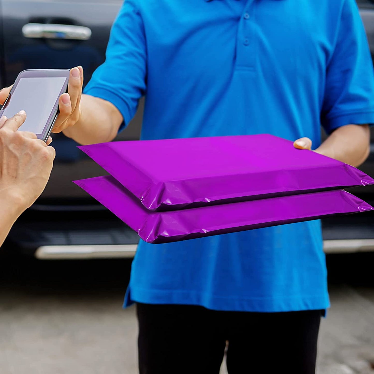 10x13 Poly-Mailer Envelope Shipping Bags | Purple