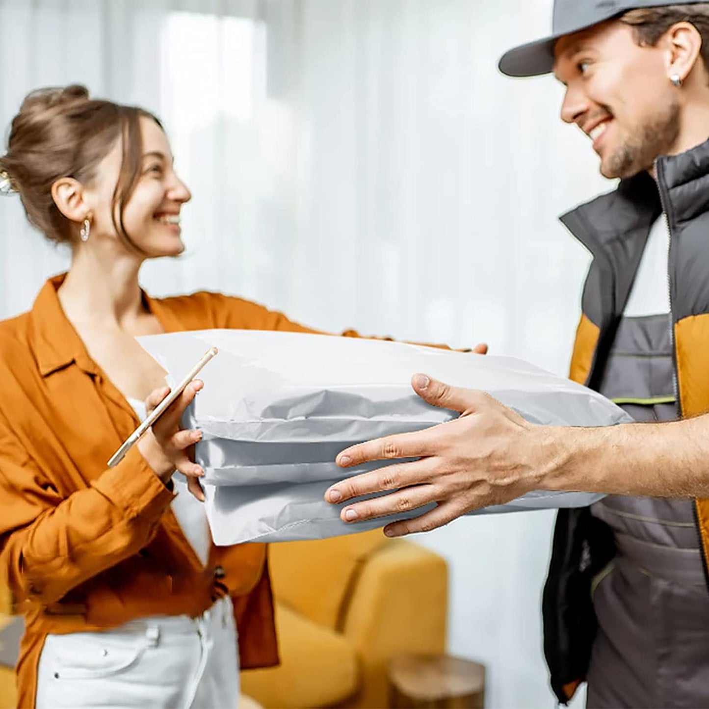 10x13 Poly-Mailer Envelope Shipping Bags | White