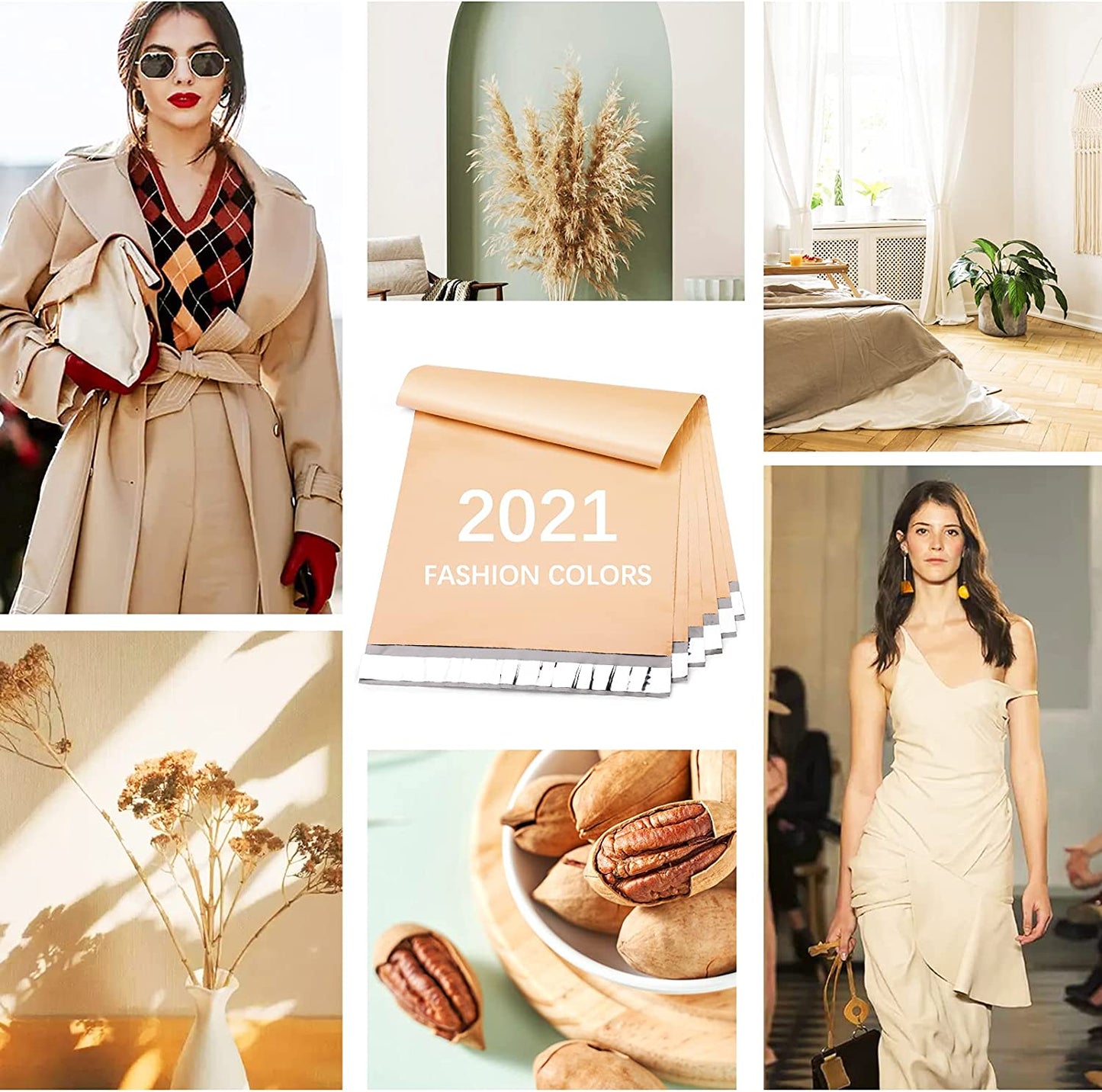 10x13 Poly-Mailer Envelope Shipping Bags | Beige