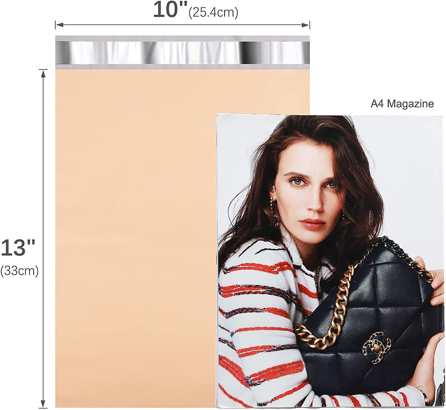 10x13 Poly-Mailer Envelope Shipping Bags | Beige