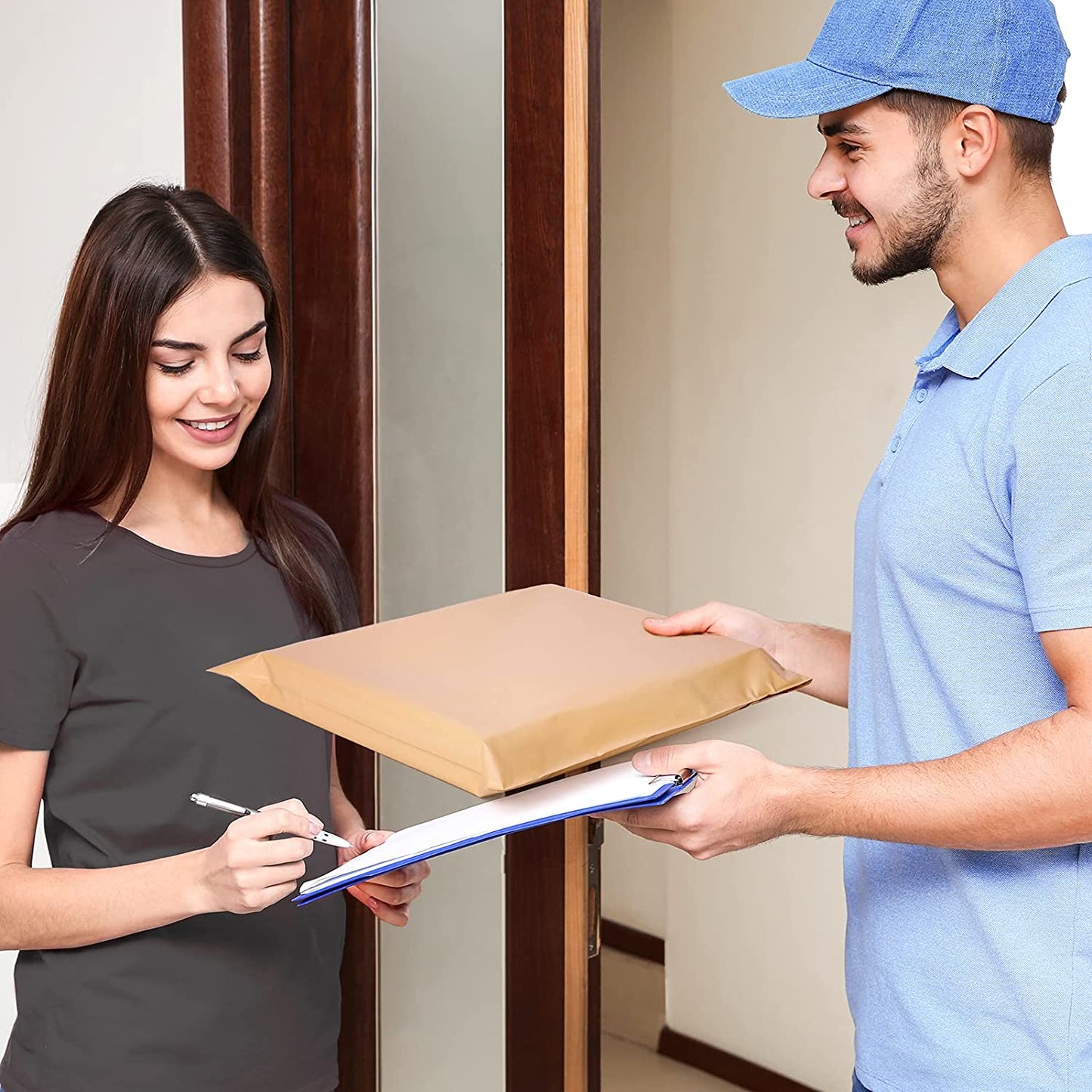 10x13 Poly-Mailer Envelope Shipping Bags | Beige