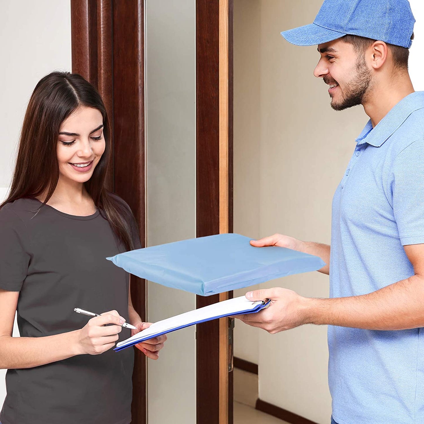 10x13 Poly-Mailer Envelope Shipping Bags | Haze Blue