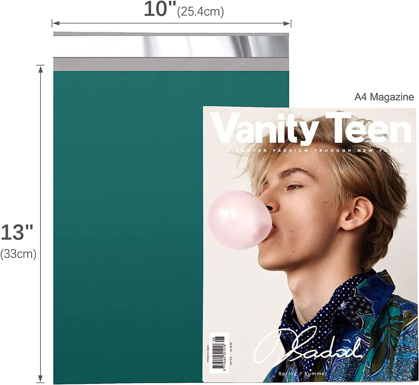 10x13 Poly-Mailer Envelope Shipping Bags | Forest Green