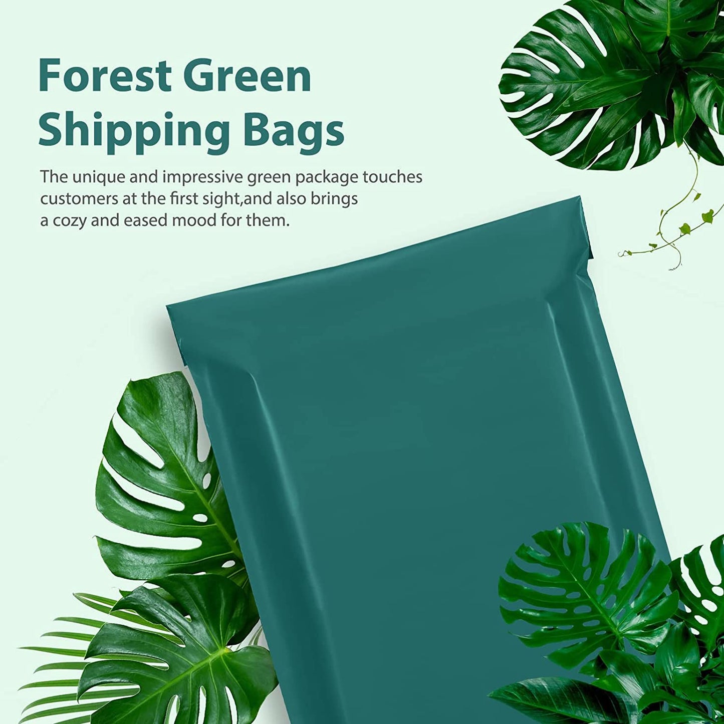 10x13 Poly-Mailer Envelope Shipping Bags | Forest Green