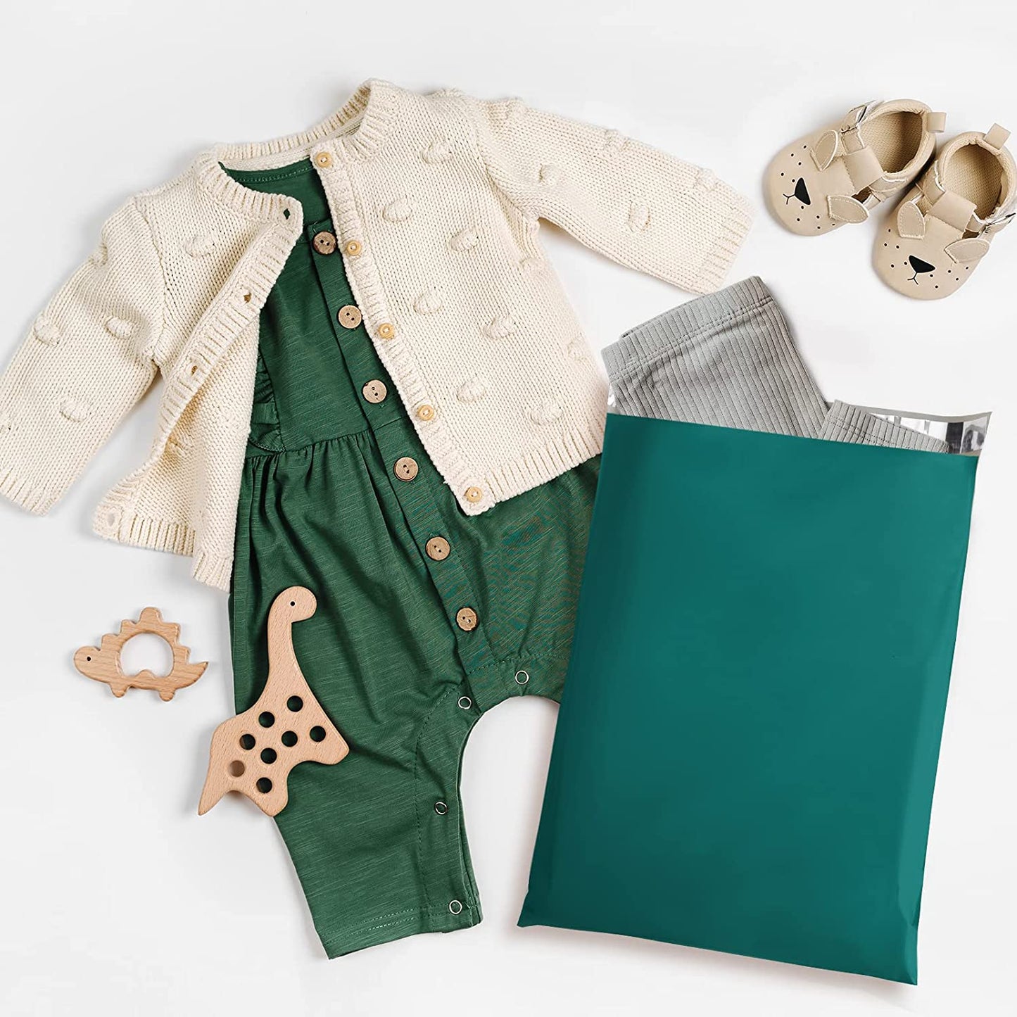 10x13 Poly-Mailer Envelope Shipping Bags | Forest Green