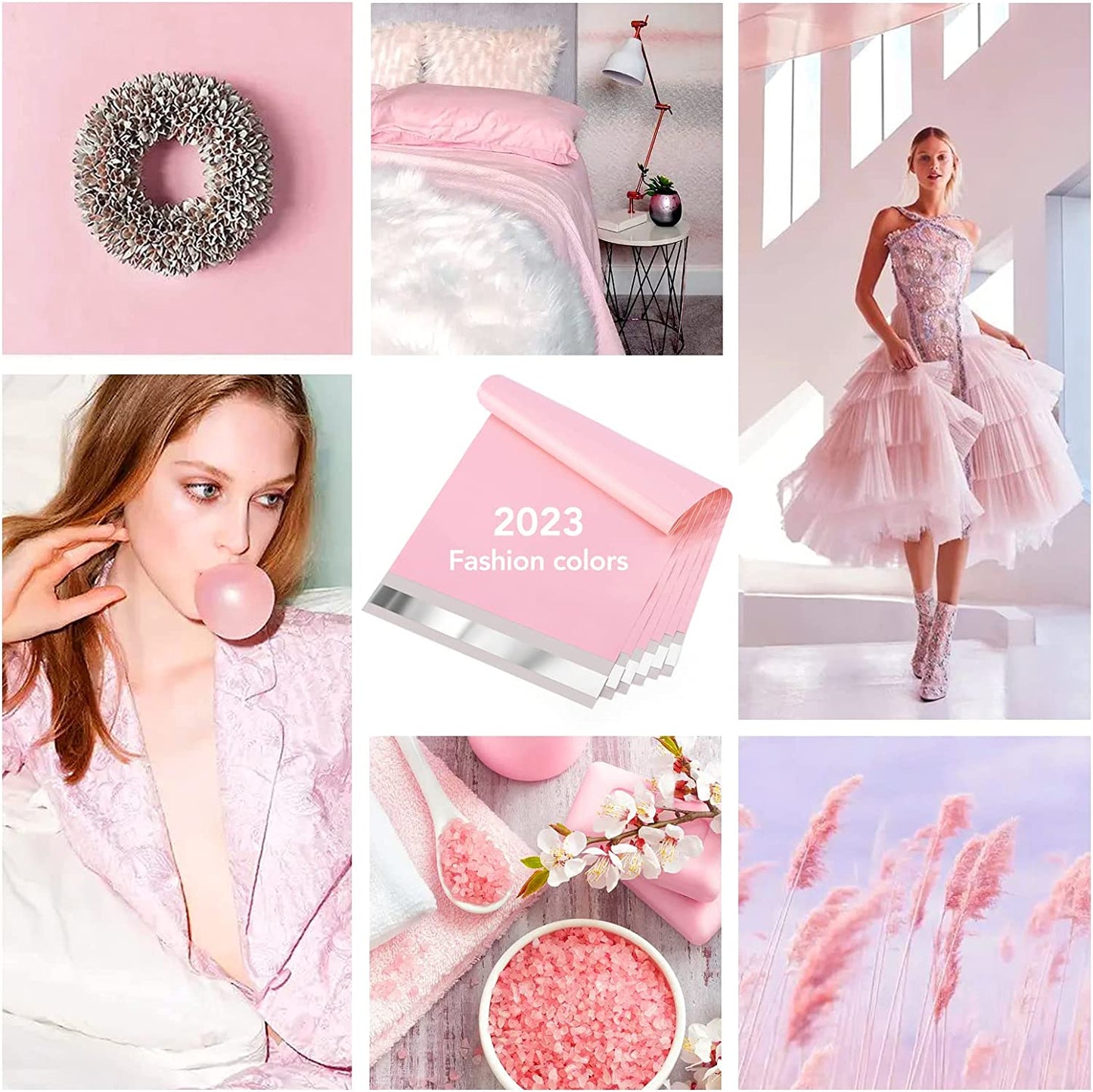 10x13 Poly-Mailer Envelope Shipping Bags | Sakura Pink