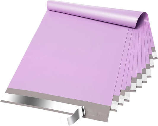 12x15.5 Poly-Mailer Envelope Shipping Bags | Light Purple