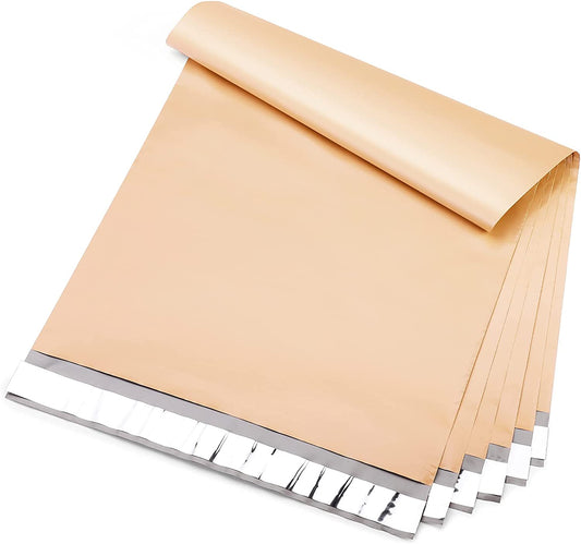 12x15.5 Poly-Mailer Envelope Shipping Bags | Beige