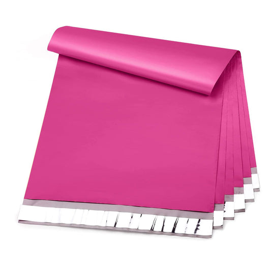 12x15.5 Poly-Mailer Envelope Shipping Bags | Pink