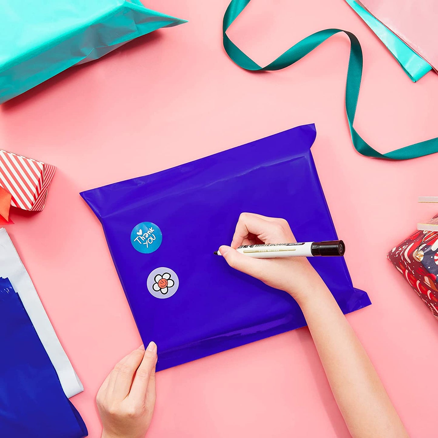 12x15.5 Poly-Mailer Envelope Shipping Bags | Royal Blue
