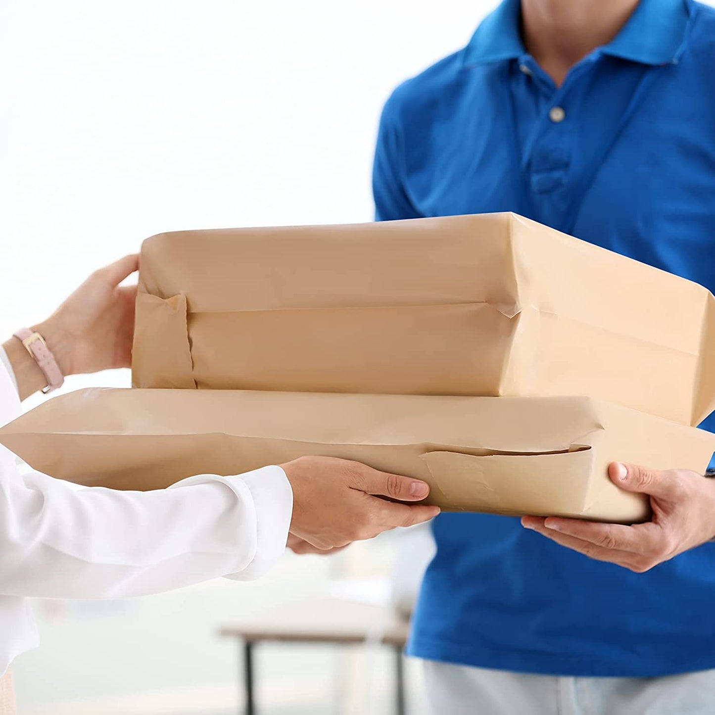 14.5x19 Poly-Mailer Envelope Shipping Bags | Beige