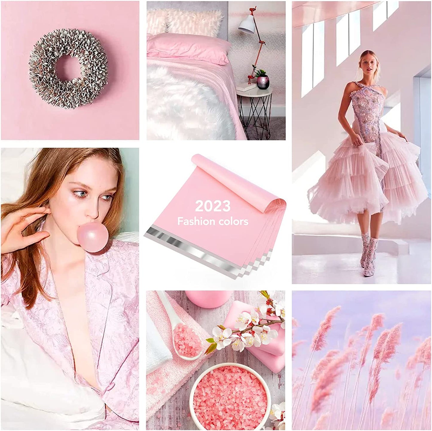 14.5x19 Poly-Mailer Envelope Shipping Bags | Sakura Pink