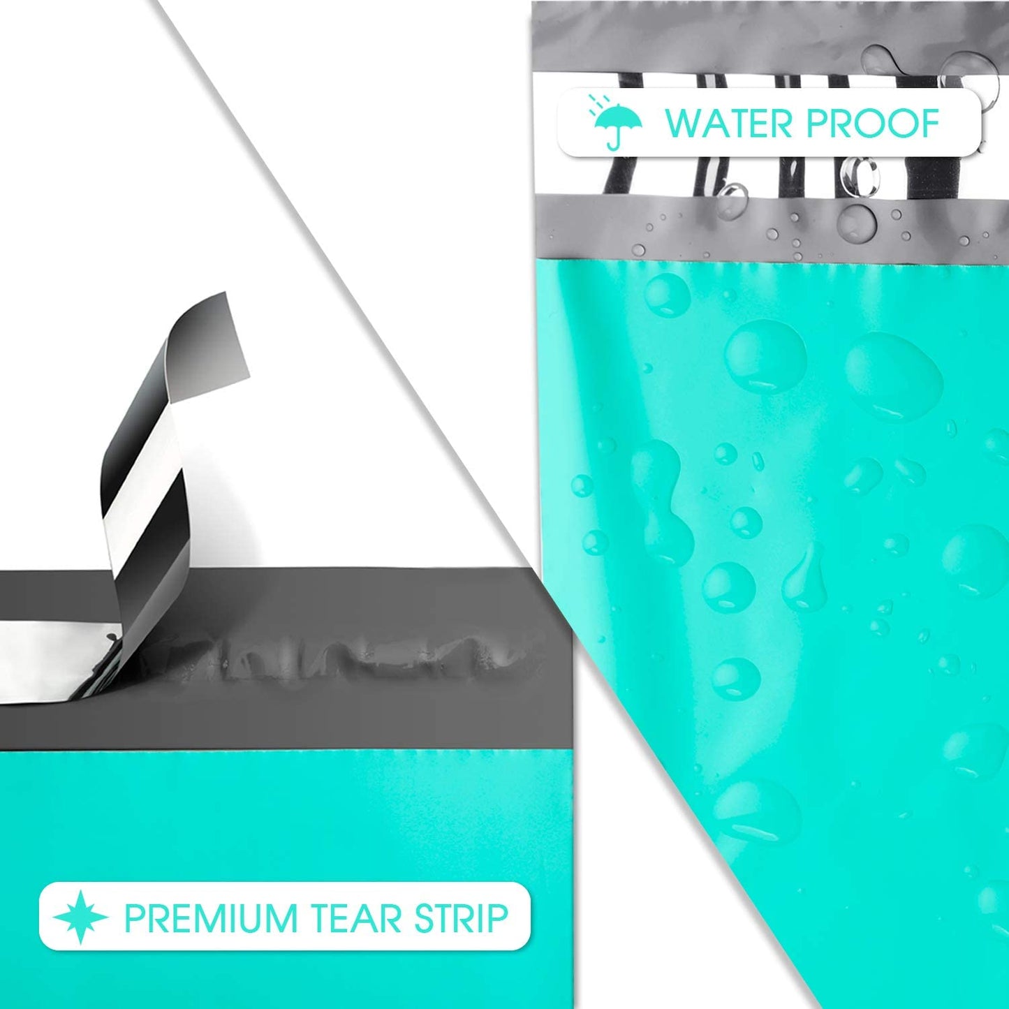 14.5x19 Poly-Mailer Envelope Shipping Bags | Teal