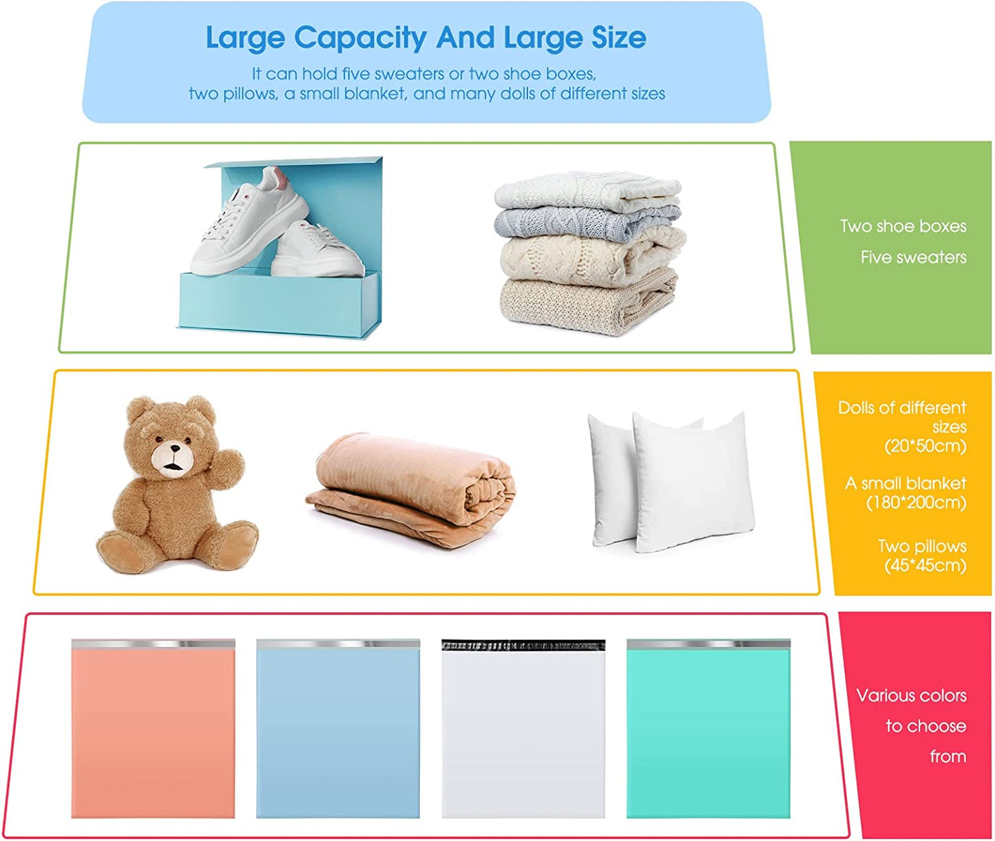 24x24 Poly-Mailer Envelope Shipping Bags | White