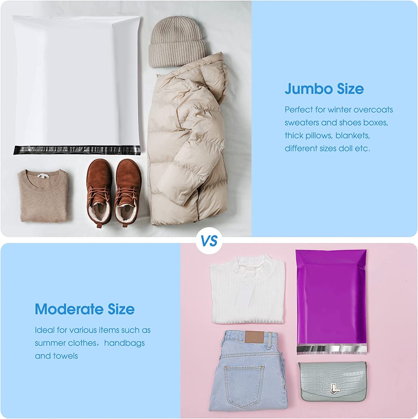 24x24 Poly-Mailer Envelope Shipping Bags | White