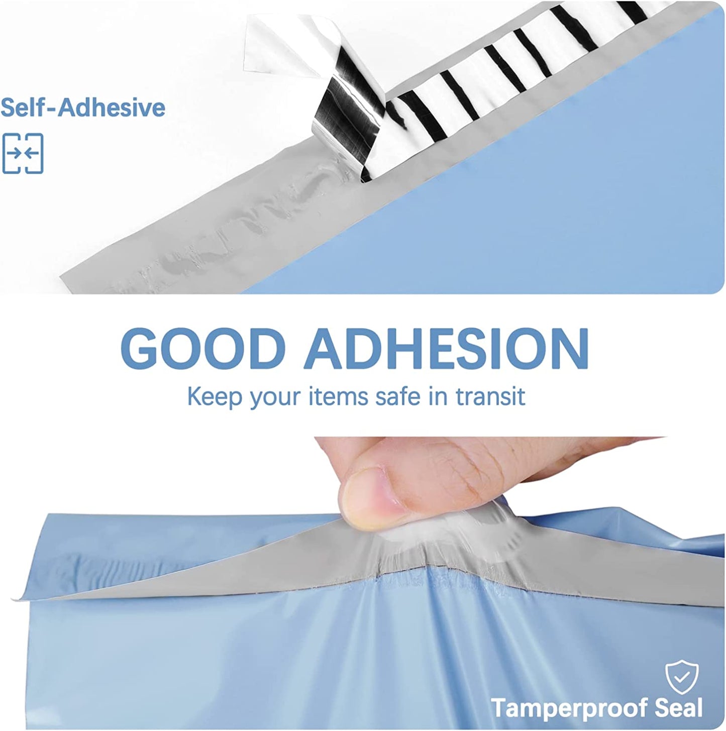 24x24 Poly-Mailer Envelope Shipping Bags | Haze Blue