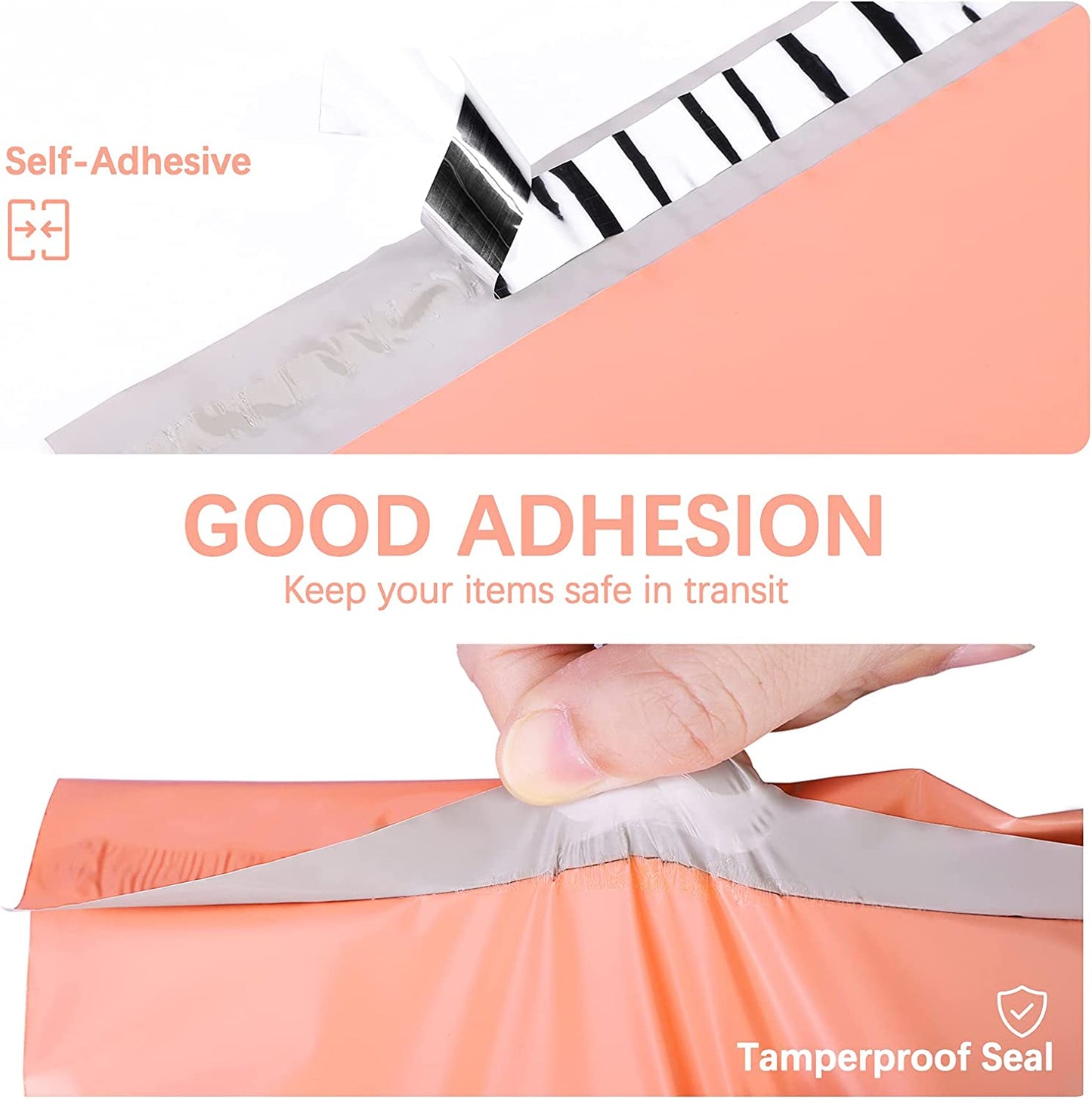 24x24 Poly-Mailer Envelope Shipping Bags | Peach Pink