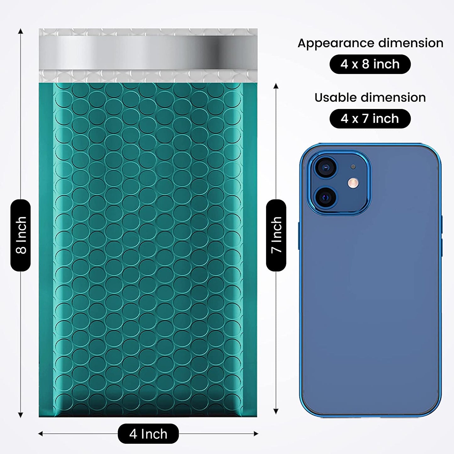 4x8 Bubble-Mailer Padded Envelope | Forest Green