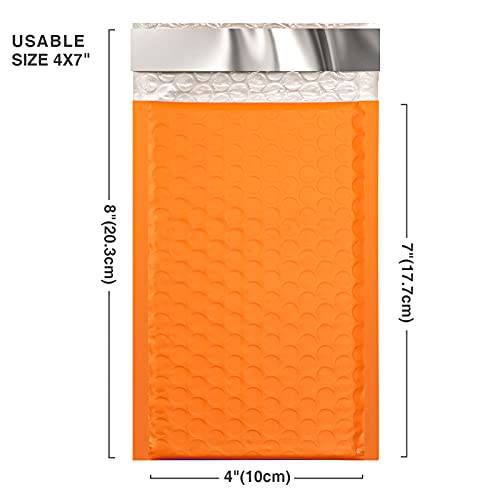 4x8 Bubble-Mailer Padded Envelope | Orange