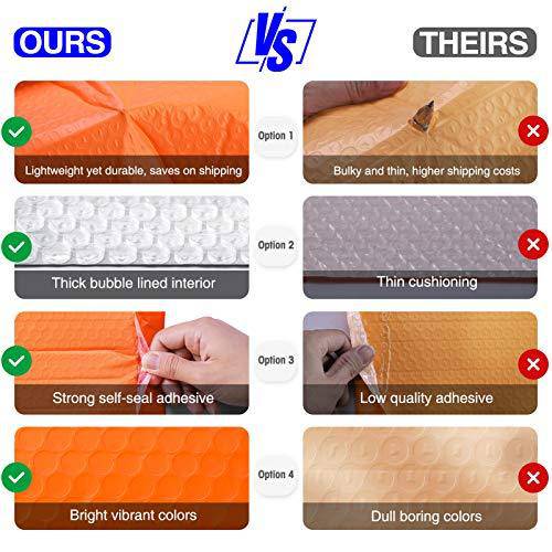 4x8 Bubble-Mailer Padded Envelope | Orange