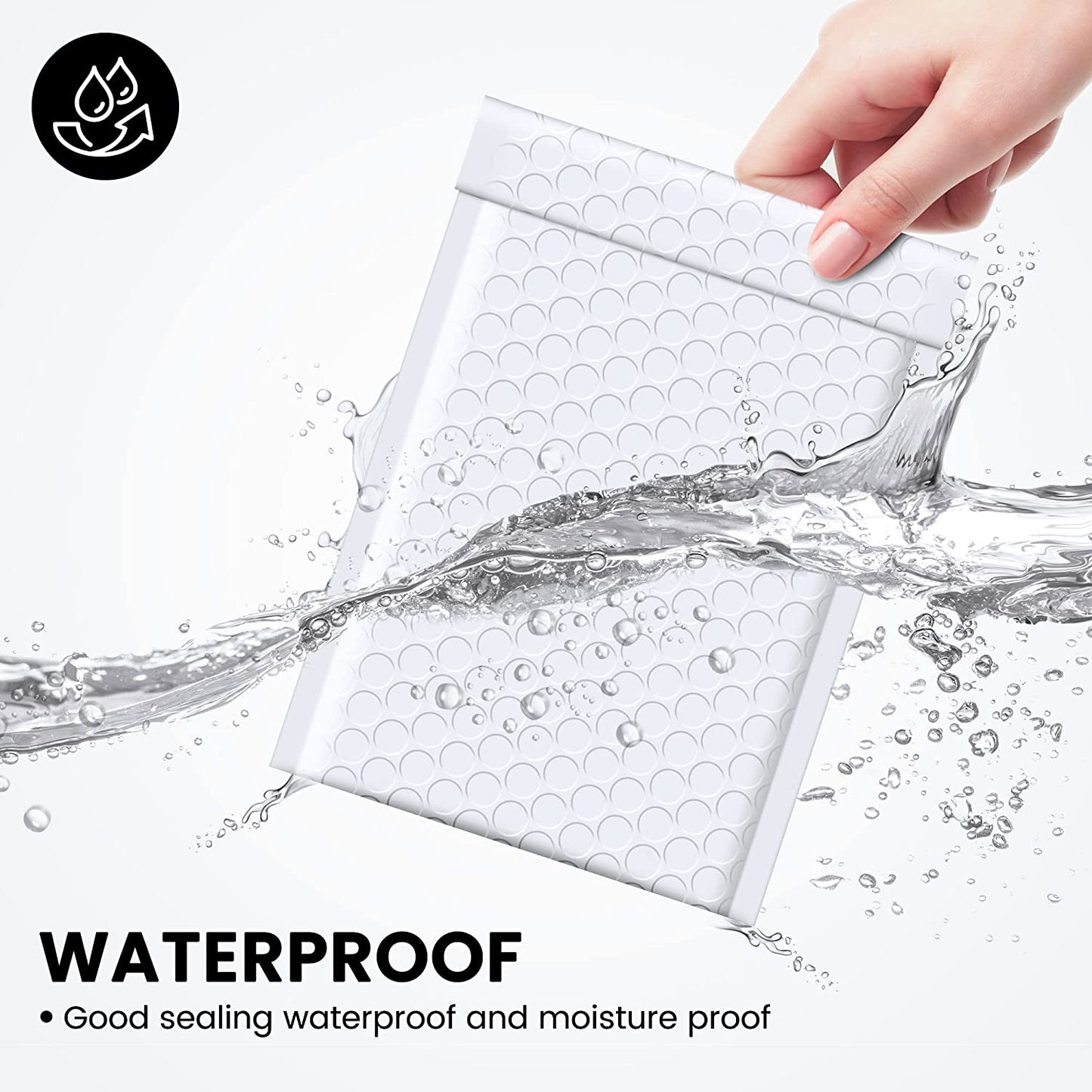 4x8 Inch Bubble-Mailer Padded Envelope | White