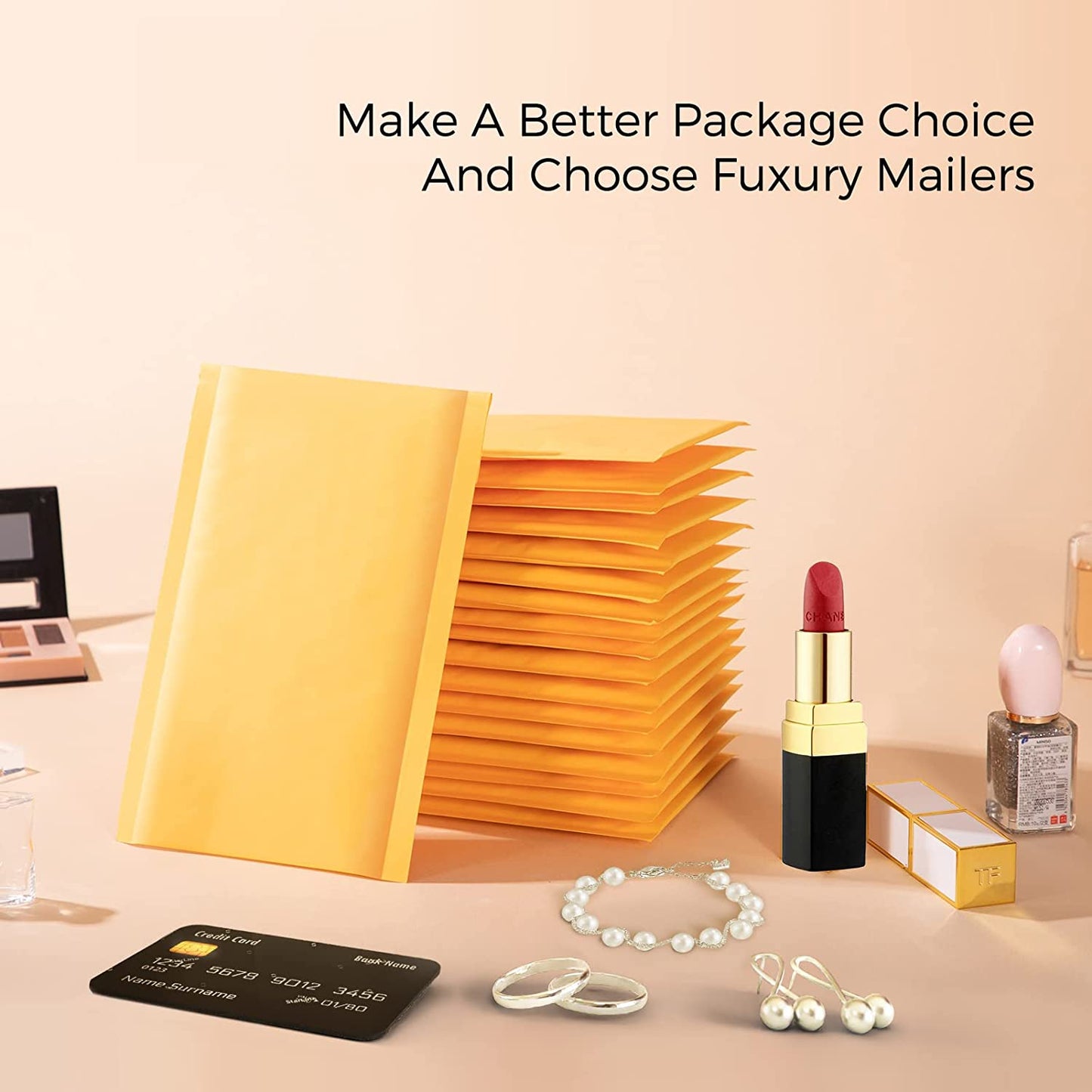 4x8 Kraft Bubble-Mailer Padded Envelope | Yellow