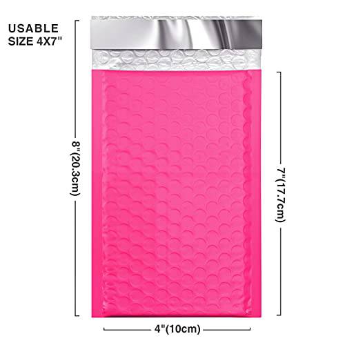 4x8 Bubble-Mailer Padded Envelope | Hot Pink