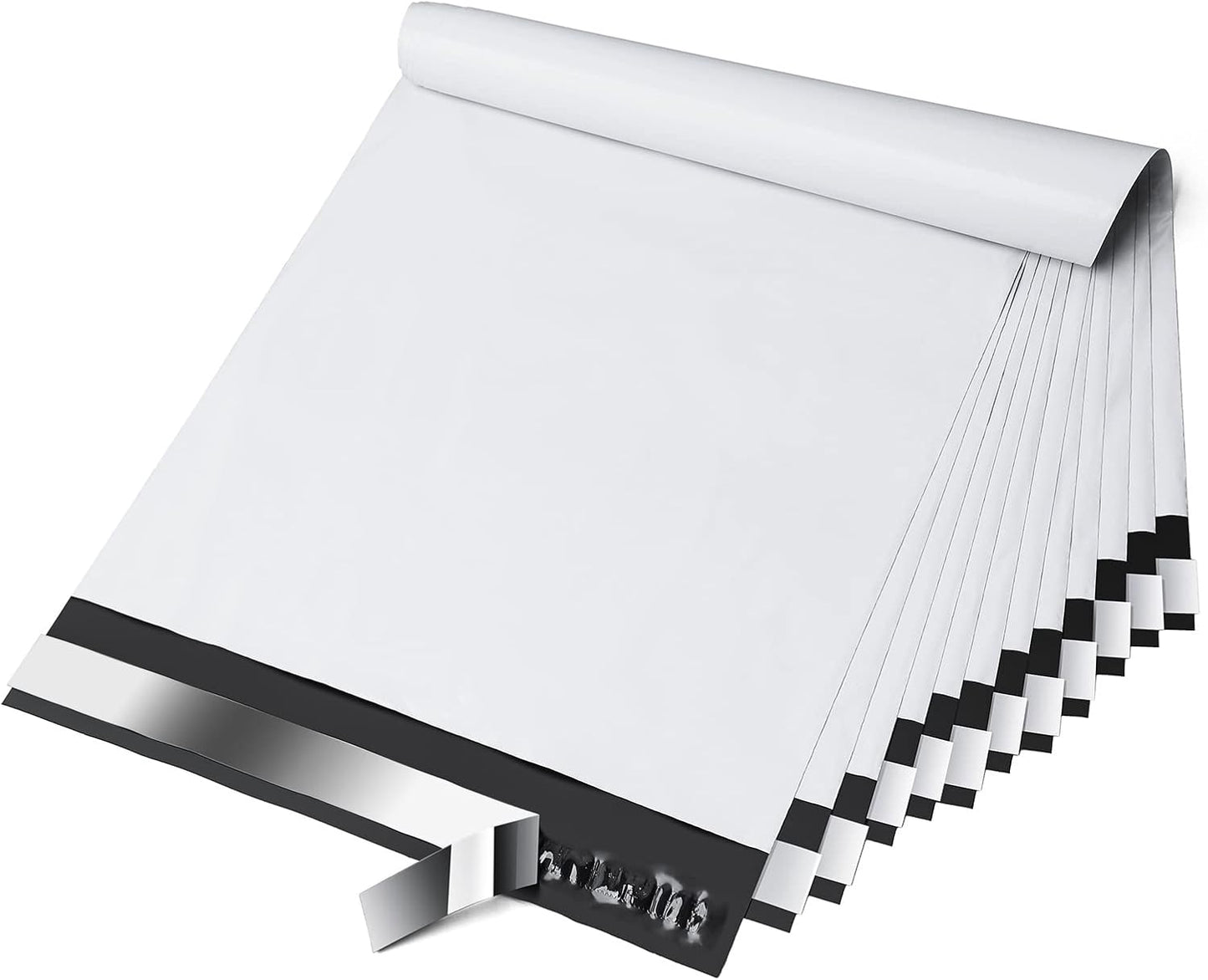 10x13 Poly-Mailer Envelope Shipping Bags | White