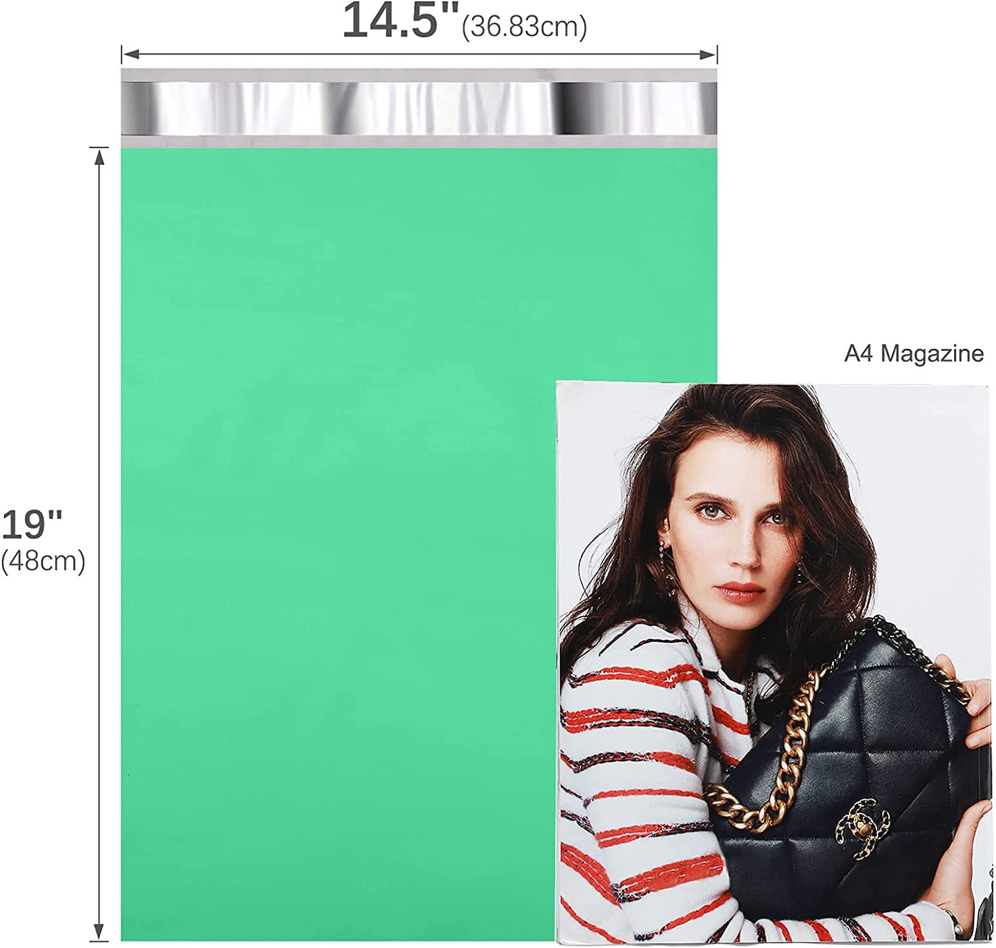 14.5x19 Poly-Mailer Envelope Shipping Bags | Green