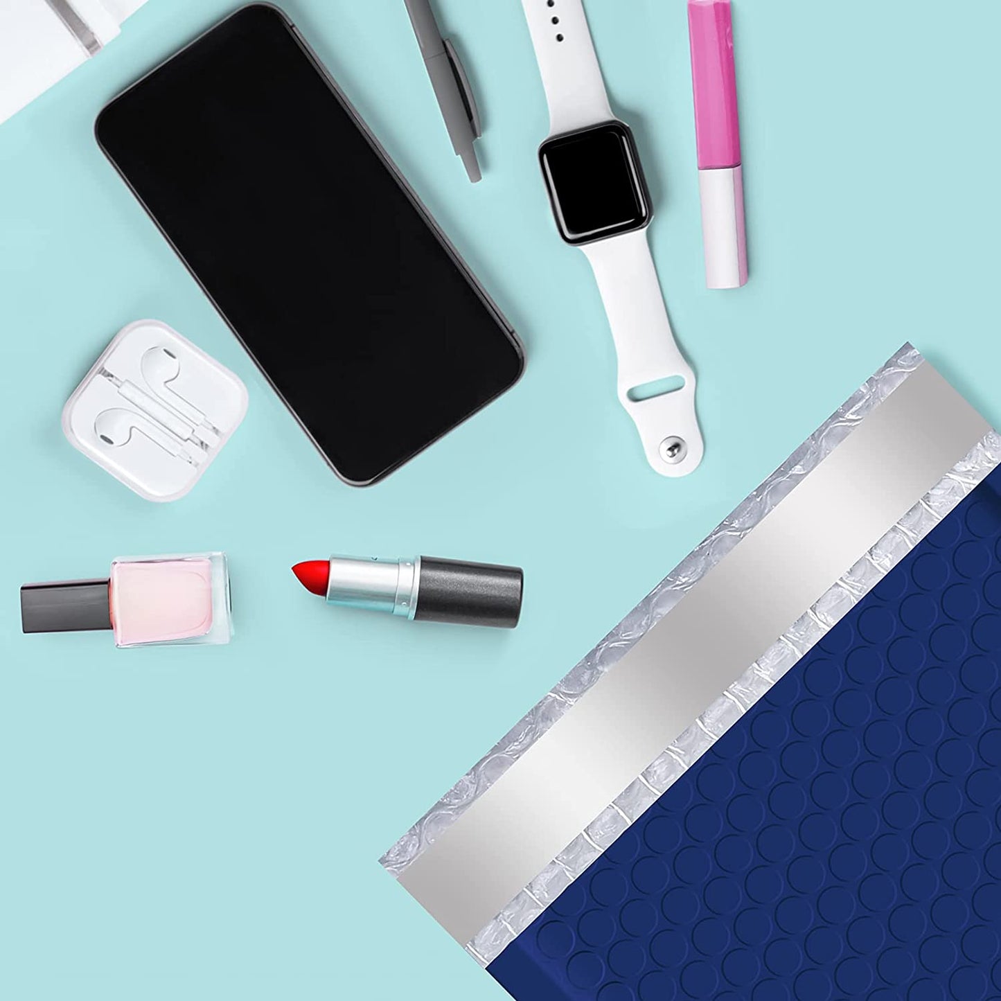 6x10 Bubble-Mailer Padded Envelope | Navy blue