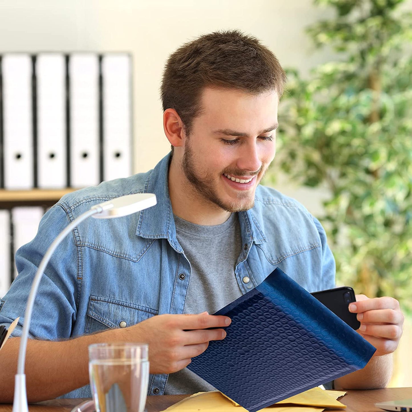 6x10 Bubble-Mailer Padded Envelope | Navy blue