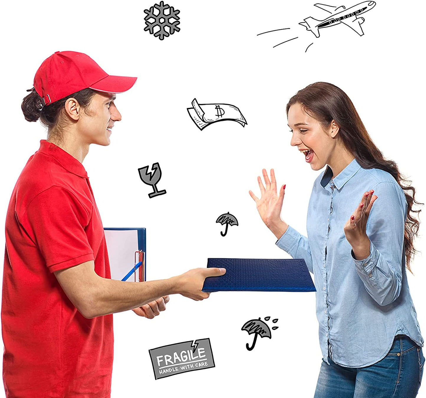 6x10 Bubble-Mailer Padded Envelope | Navy blue