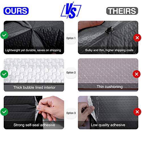 6x10 Bubble-Mailer Padded Envelope | Black