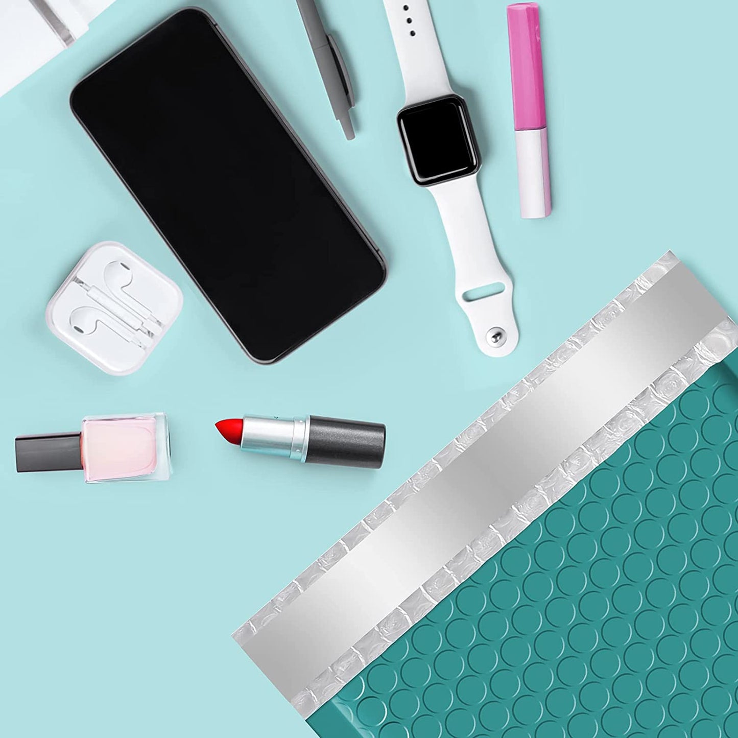 6x10 Bubble-Mailer Padded Envelope | Turquoise Green