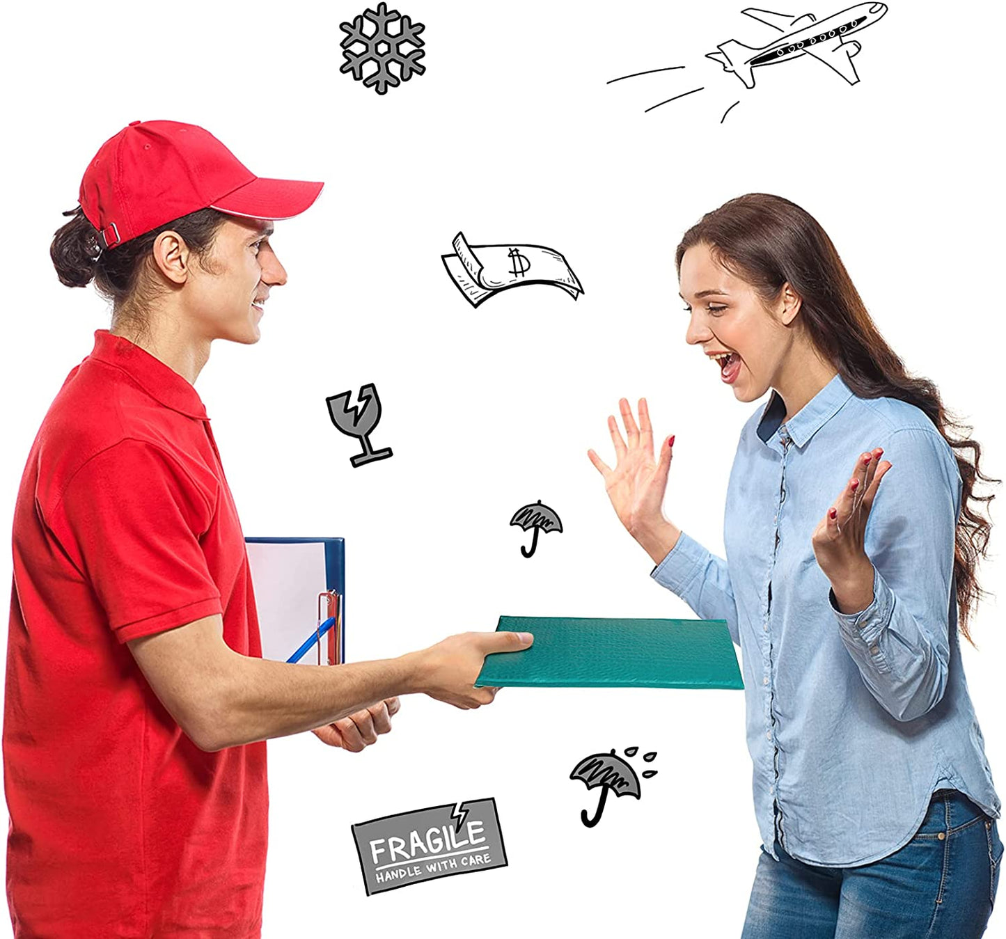 6x10 Bubble-Mailer Padded Envelope | Turquoise Green