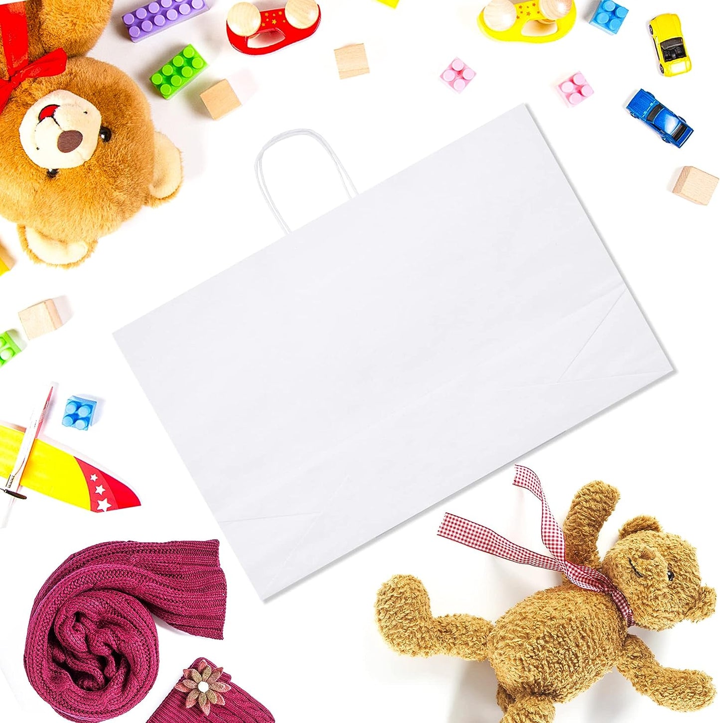 16x6x12 Inch Kraft Paper Gift Bags