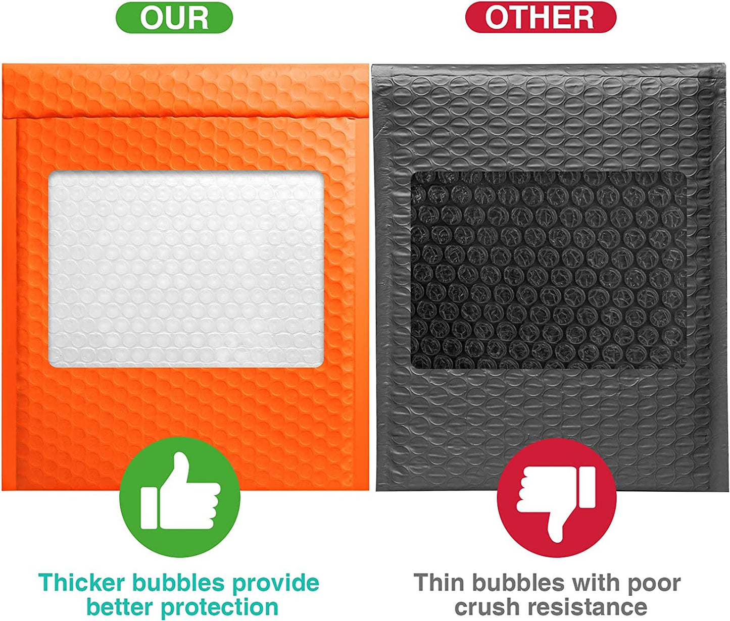 8.5x12 Bubble-Mailer Padded Envelope | Orange