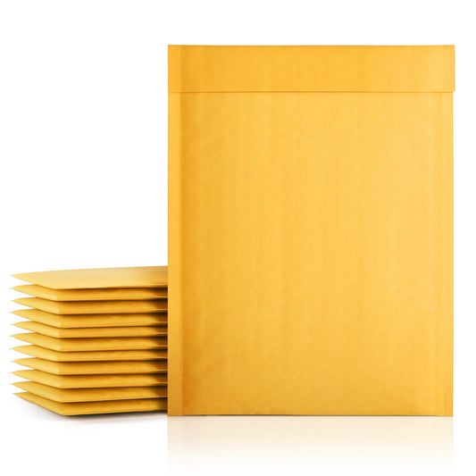 8.5x12 Kraft Bubble-Mailer Padded Envelope | Yellow