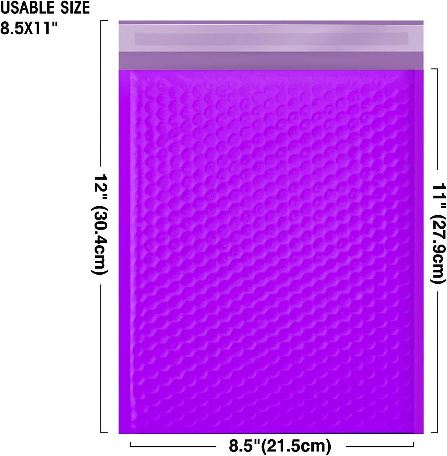 8.5x12 Bubble-Mailer Padded Envelope | Purple