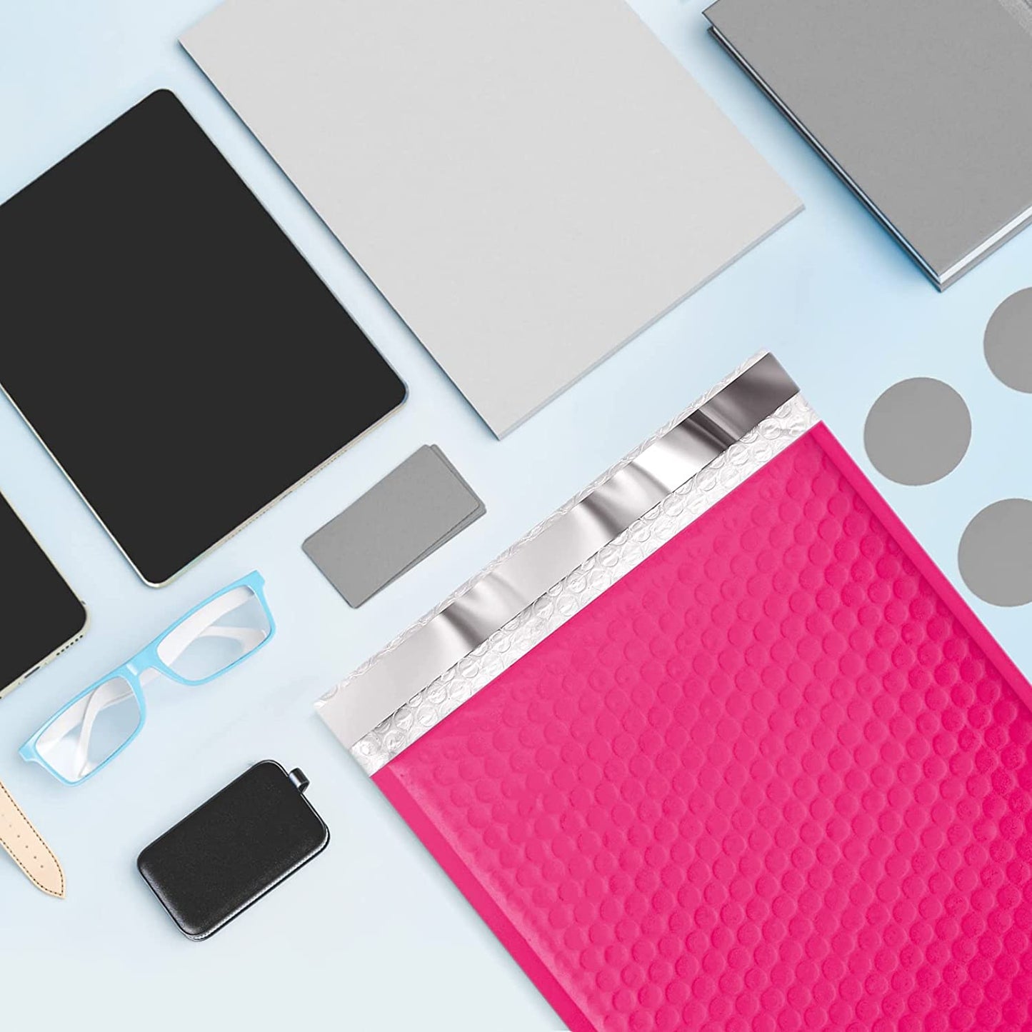 8.5x12 Bubble-Mailer Padded Envelope | Hot Pink