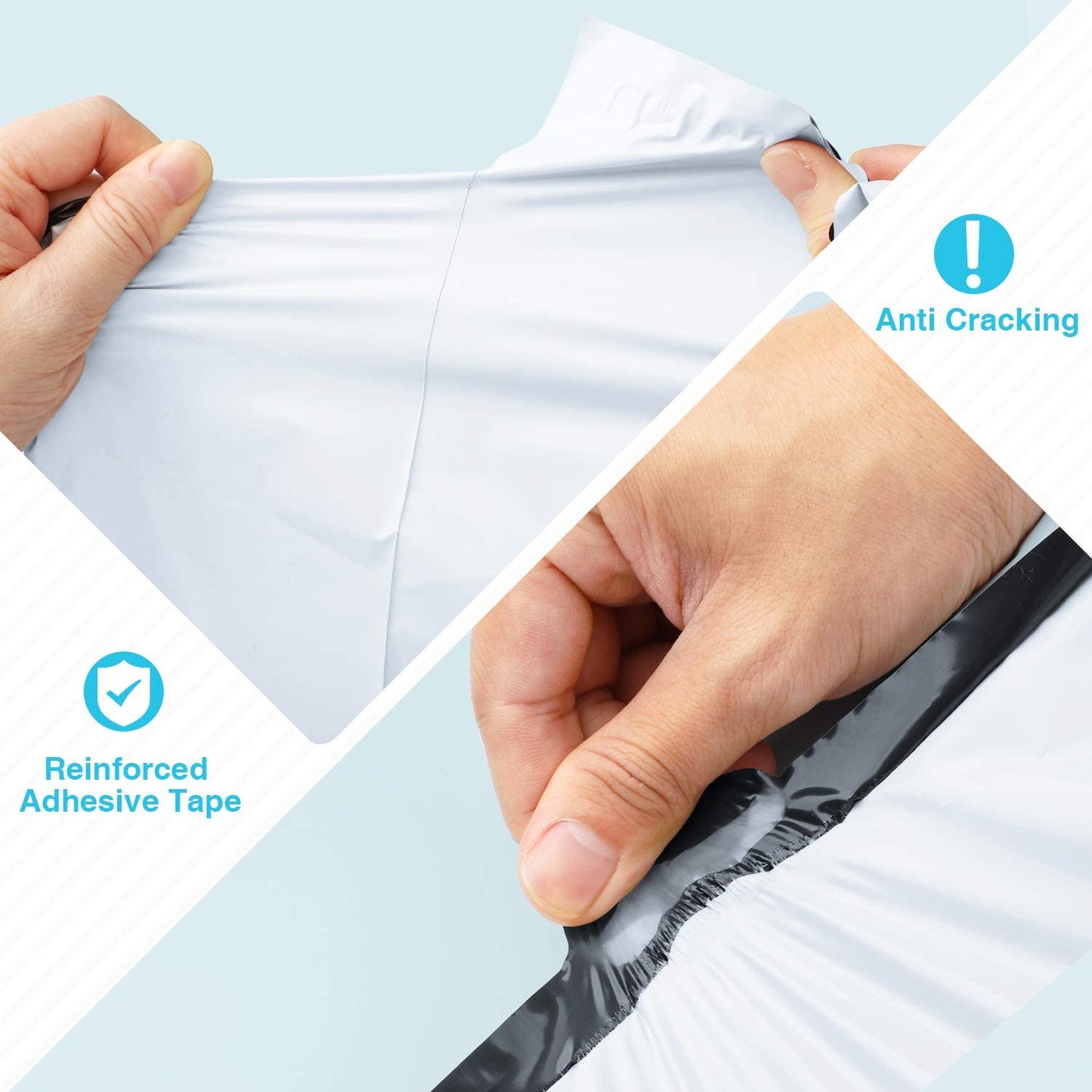 9x12 Poly-Mailer Envelope Shipping Bags | White