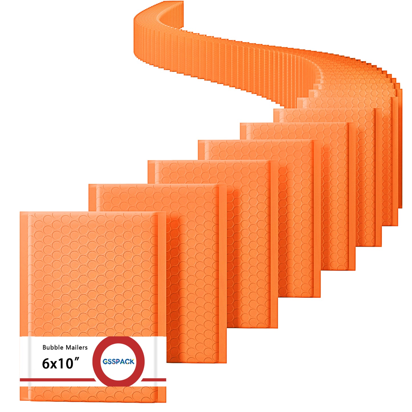 GSSPACK 6x10 Luftpolsterumschlag | Orange