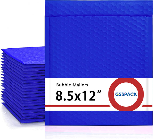 GSSPACK 8.5x12 Bubble-Mailer Padded Envelope | Royal Blue