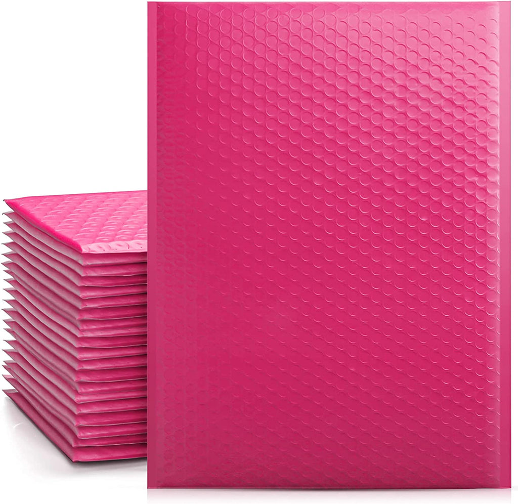 10.5x16 Bubble-Mailer Padded Envelope | Hot Pink