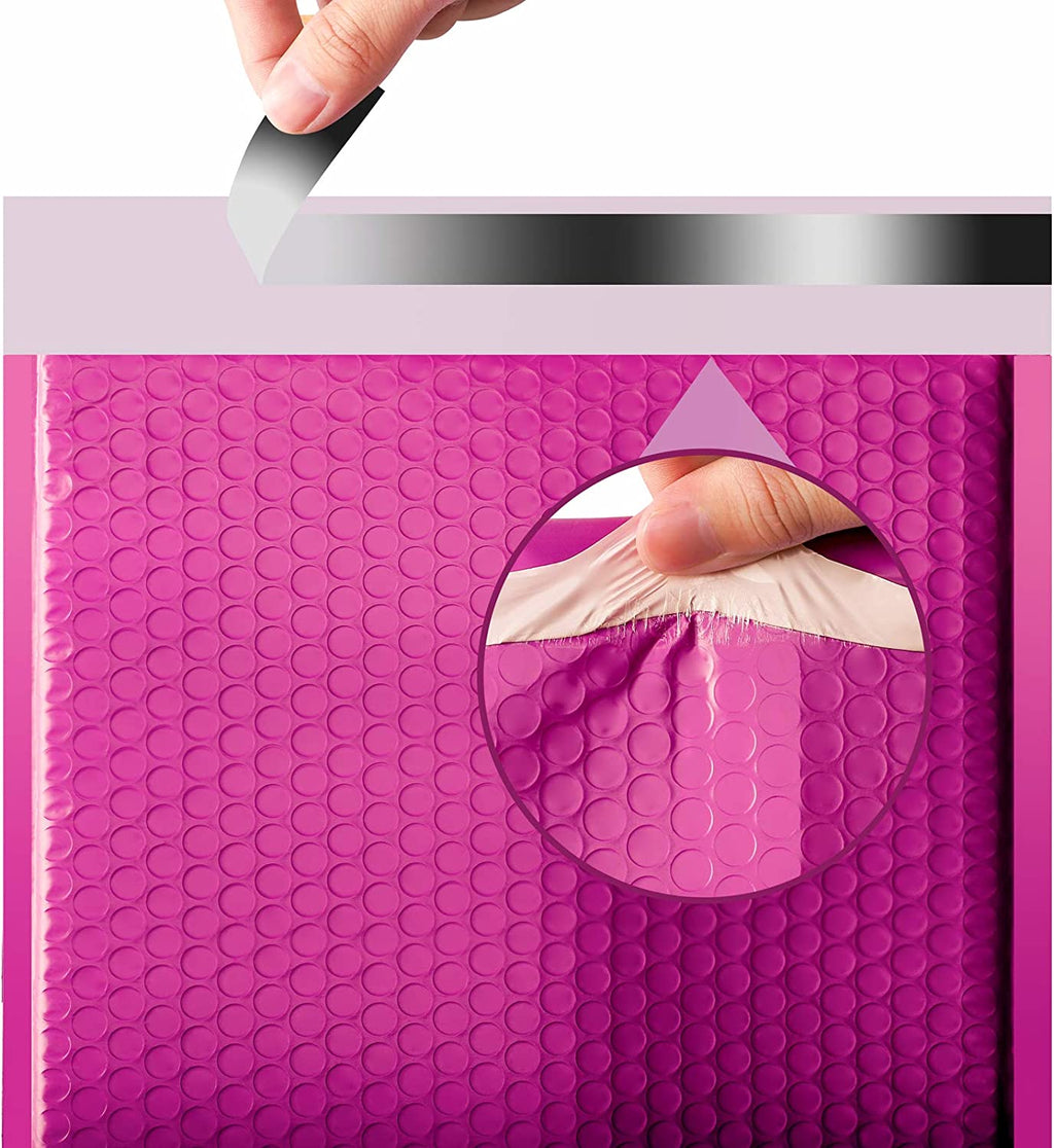 10.5x16 Bubble-Mailer Padded Envelope | Hot Pink