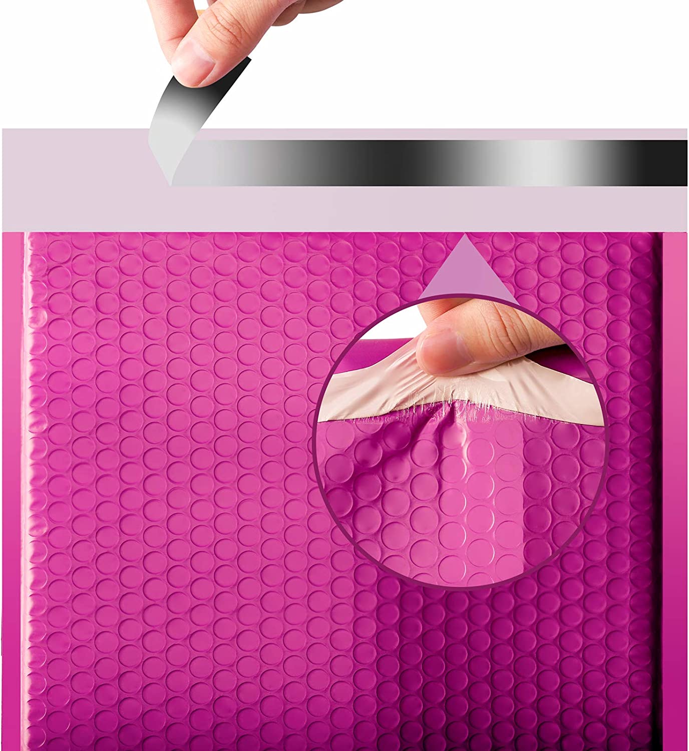 10.5x16 Bubble-Mailer Padded Envelope | Hot Pink