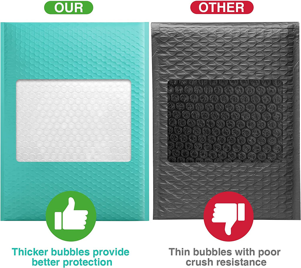 10.5x16 Bubble-Mailer Padded Envelope | Teal
